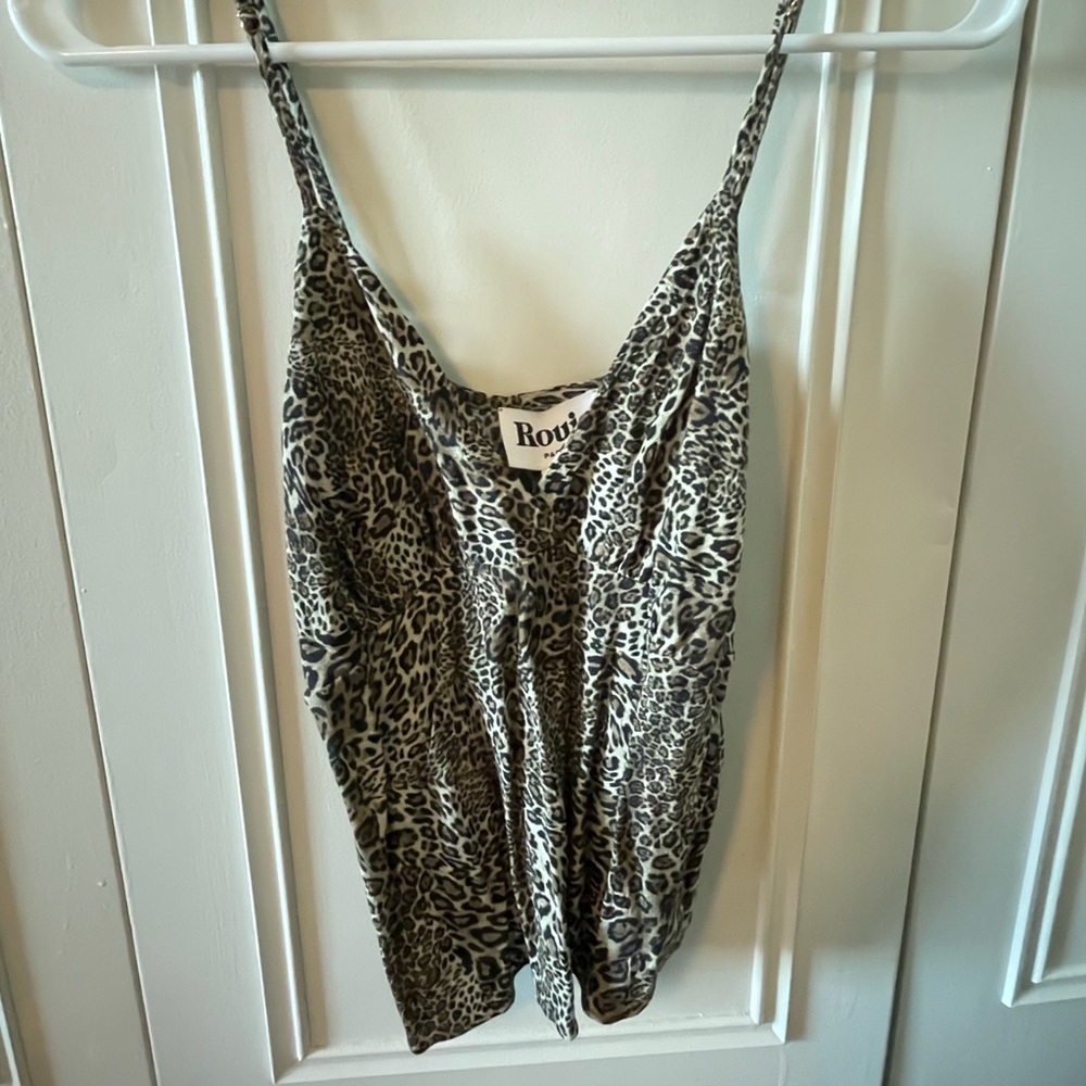 Rouje leopard top - size 4